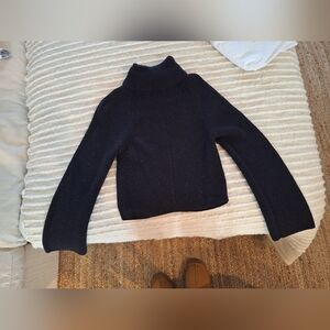 Womens Maeve Anthropologie Black Turtleneck Sweater Size XXS.